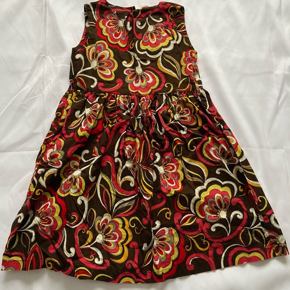 Brown/multicolored girl’s casual sundress, size 10. - Picture 1 of 4